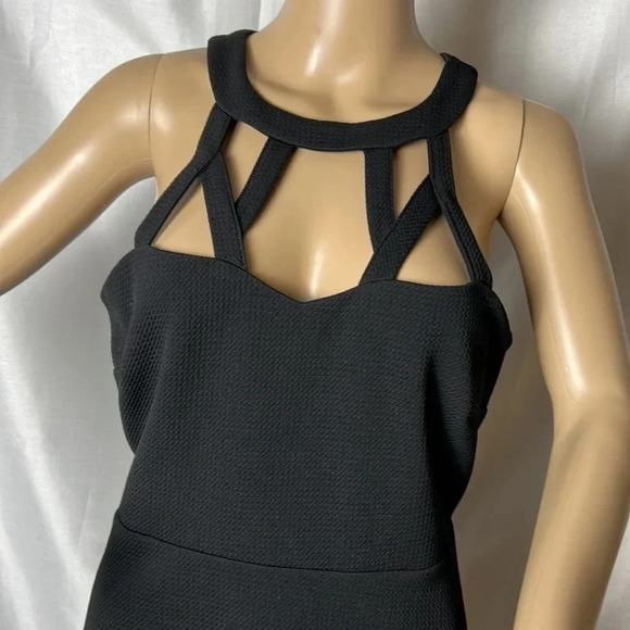 black  dress,
Cut out,fit& flare,event,dark romantic,whimsigoth,feminine - Picture 2 of 9